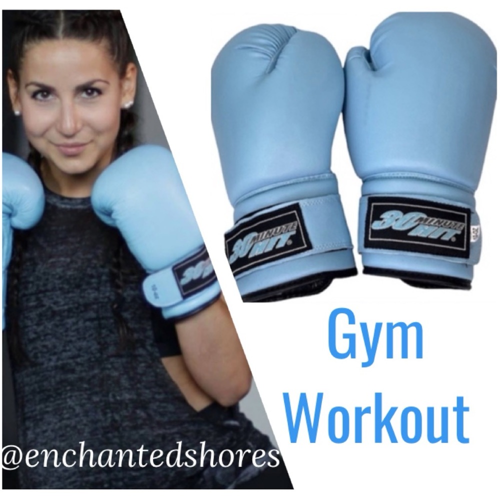 Women’s Training Gloves Athletic Sports Gear Workout Fitness Gym Kickboxing Blue - Picture 1 of 6